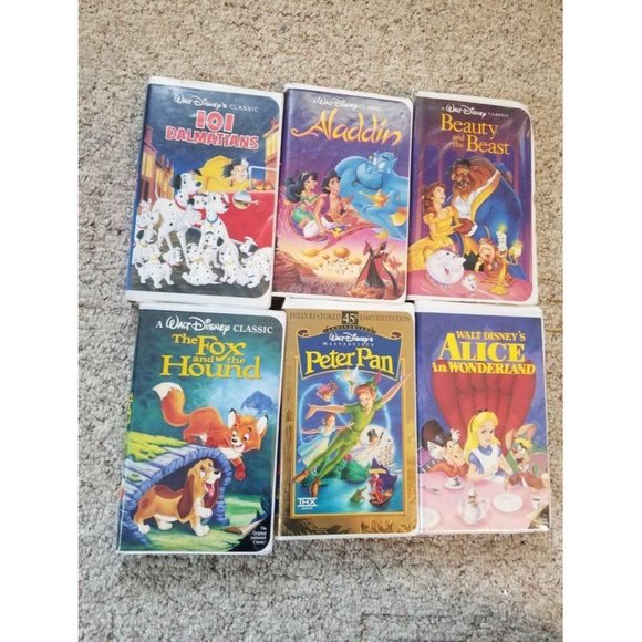 COPY - DISNEY Black Diamond classics (lot of 6)